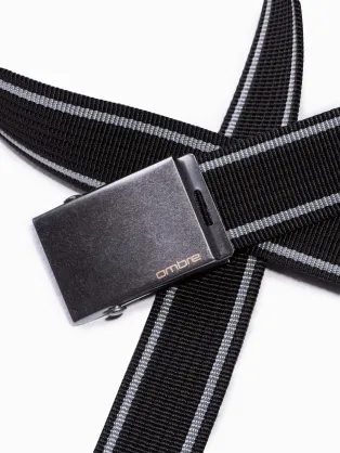 Fekete férfi öv A028