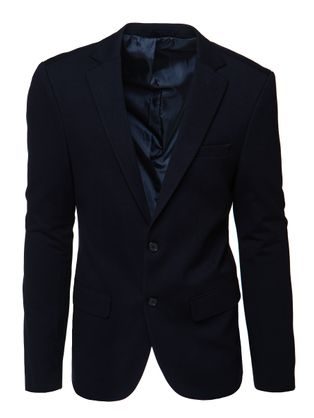 Kényelmes férfi kabát kék színben