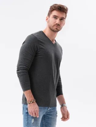 Sima antracit szürke pulóver