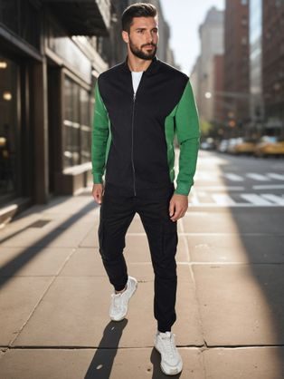 Kényelmes egyszerű antracit szürke felső