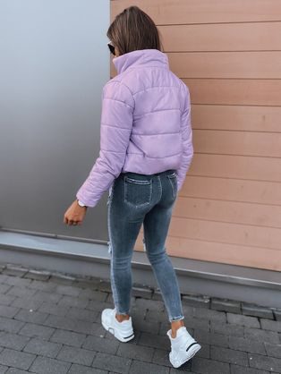 Modern lila női steppelt kabát Adrianna