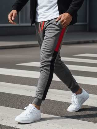 Szürke férfi alkalmi melegítőnadrág