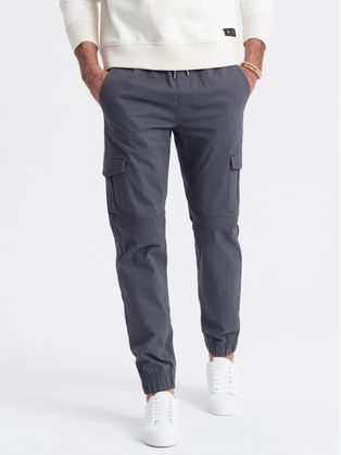 Trendi grafit szürke jogger nadrág V3 PAJO-0123