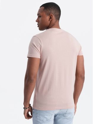Trendi rózsaszín póló lenyomattal V2 TSPT-0128