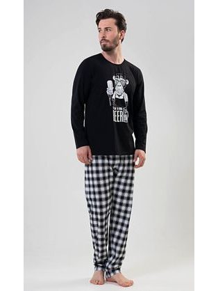 Trendi fekete pizsama Opica
