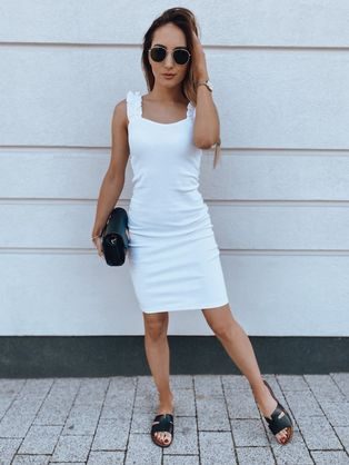 Egyedi fehér színű ruha Vinto