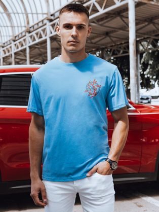 Egyedi kék póló felirattal