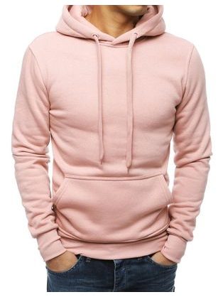 Kényelmes rózsaszínű kapucnis felső