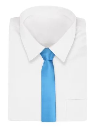 Halvány kék sima nyakkendő