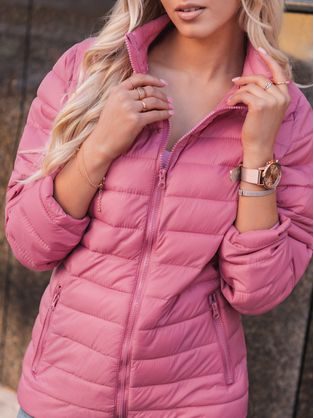 Modern rózsaszín női átmeneti kabát CLR012