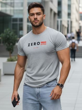 Szürke férfi póló ZERO-val