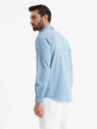 Fehér ing trendi mintával V2 SHCS-0151