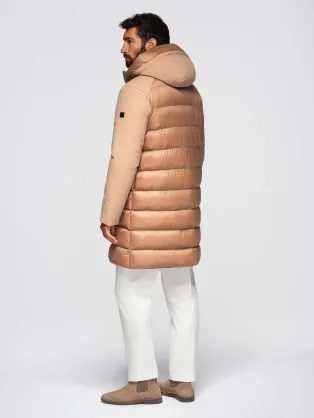 Steppelt bézs férfi parka zsebekkel V2 JALJ-0308