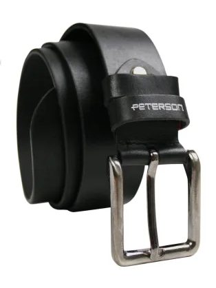 Fekete bőr férfi öv Peterson