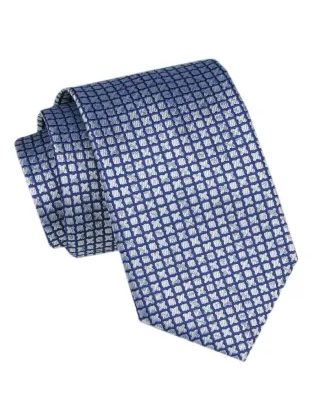 Mintás kék férfi nyakkendő