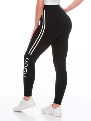 Női fekete leggings felirattal PLR250