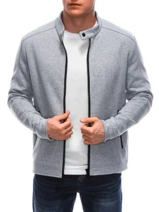 Érdekes szürke melange pulóver V7 JANP-0100