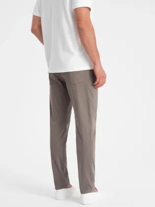 Trendi oliva zöld jogger nadrág P886
