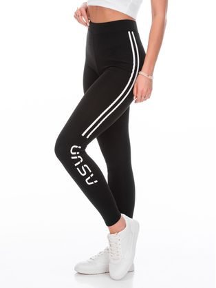 Női fekete leggings felirattal PLR250