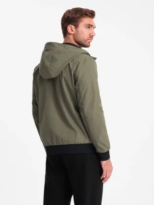 Stílusos sötét kék bomber dzseki V2 OM-JALP-0143