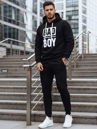 Basic sötét rózsaszín férfi kapucnis pulóver V4 SSBN-0161