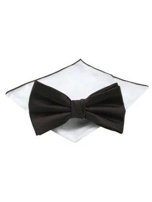 Sötétbarna férfi csokornyakkendő Chattier