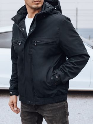 Férfi átmeneti gránátvörös színű kabát kapucnival