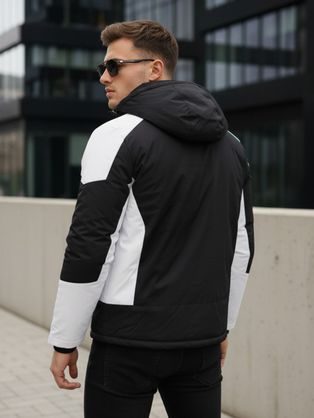 Egyedi zöld téli kabát kapucnival