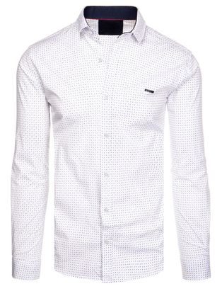 Divatos fehér ing apró mintával