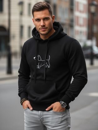 Fekete póló eredeti K9 motívummal