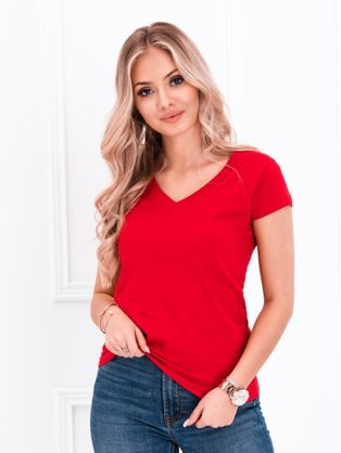 Kényelmes piros női póló SLR002
