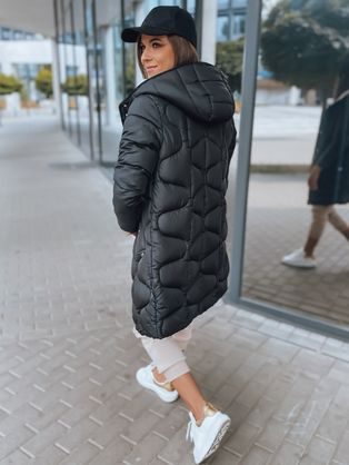 Sötétzöld női steppelt kabát Basseball