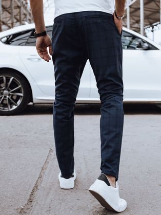 Elegáns grafit szürke chinó nadrág klasszikus szabás V2 PACP-0191