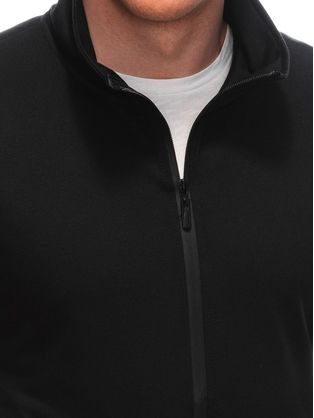 Egyszínű fekete színű belebújós pulóver B978