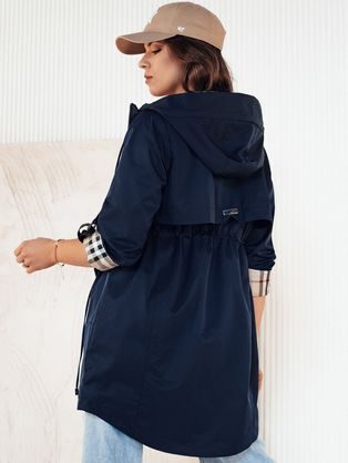 Trendi sötét kék női párka kabát Verdu