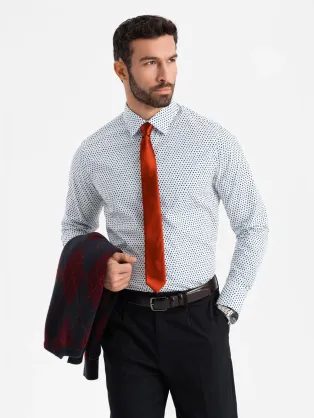 Fehér ing egyedi mintával V2 SHCS-0140
