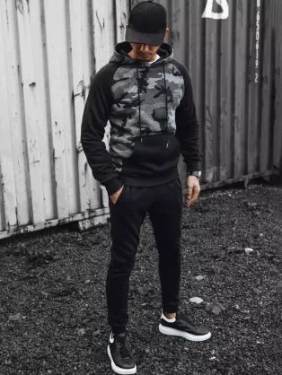 Szenzációs szürke kapucnis pulóver