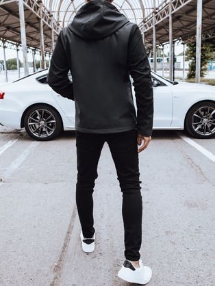 Divatos férfi átmeneti kabát kék színben