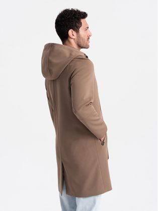 Elegáns camel színű kabát