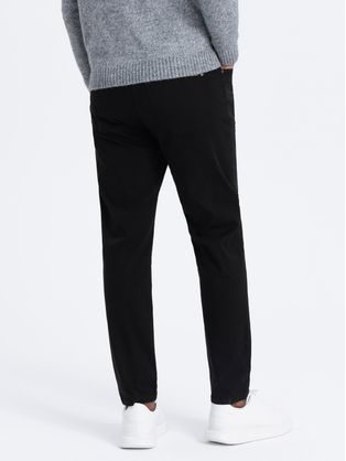 Fekete chinó nadrág slim fit V4 PACP-0186