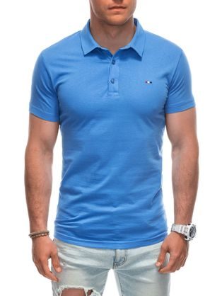 Trendi halvány kék pólóing logóval S1940