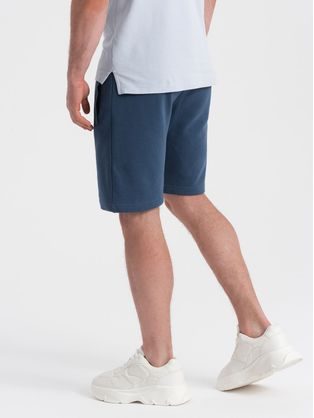 Kényelmes sötét szürke bermuda