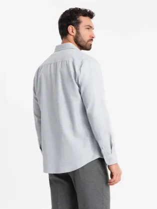 Fekete-fehér kockás flanel ing mellzsebekkel