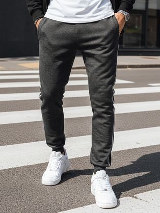 Kényelmes grafit szürke melegítő nadrág