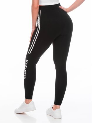 Női fekete leggings felirattal Athletic PLR249