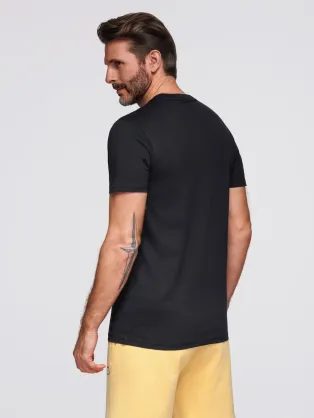 Pamut férfi póló barna V9 TSBS-0145 TSBS-0145