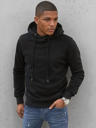 Fekete kapucnis pulóver