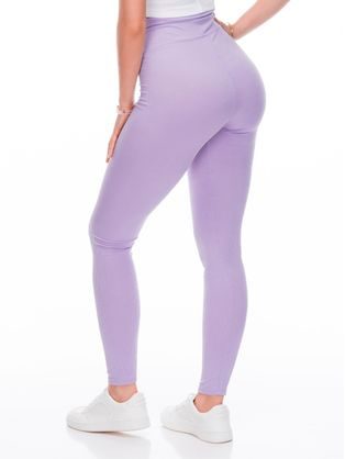 Női lila sima leggings PLR243