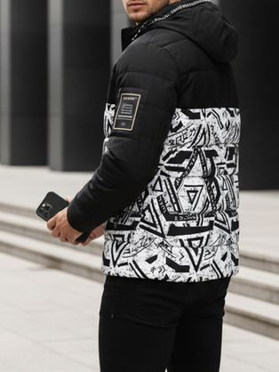 Egyedi zöld téli kabát kapucnival