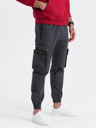Időtlen grafit szürke jogger nadrág V6 PAJO-0135